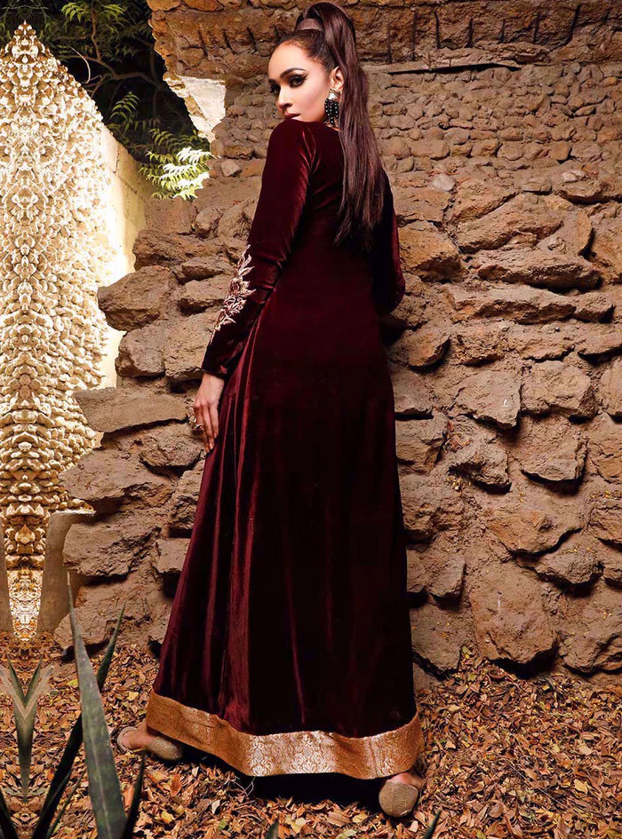 Zainab Chottani | Semi-Formals | Alizarin Crimson - House of Ayeza