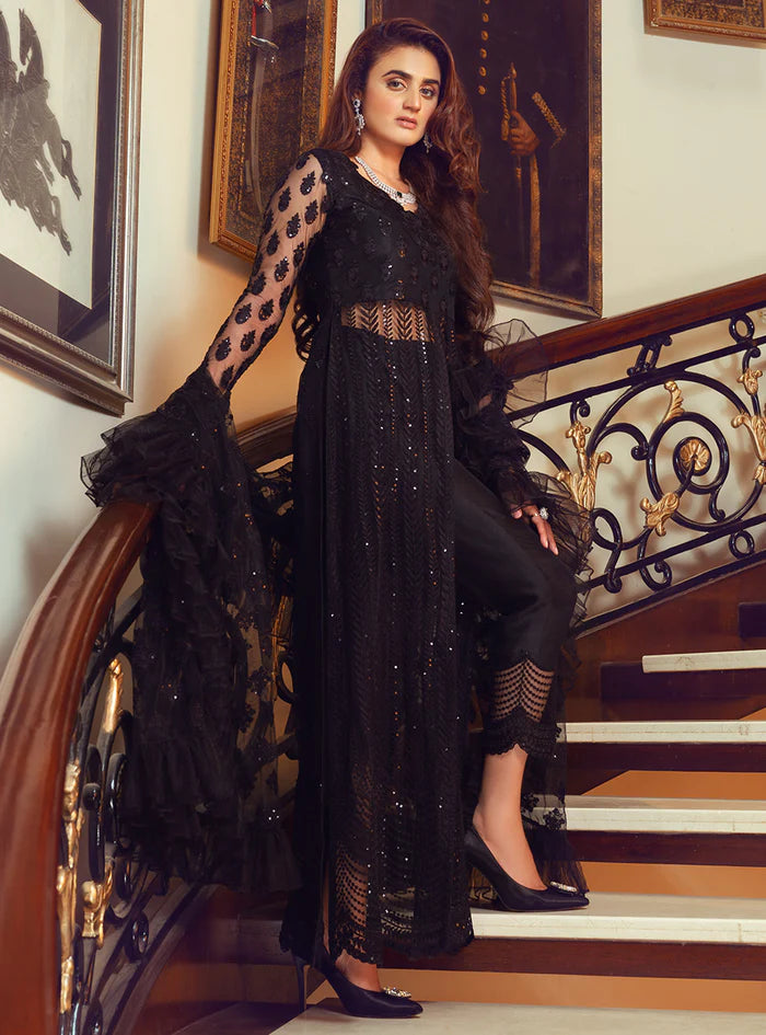 Zainab Chottani | Semi-Formals | Black Storm - House of Ayeza