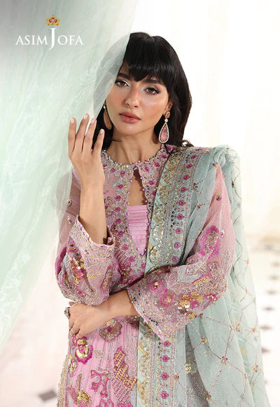 Asim Jofa | En Vogue | AJUEV-11 EMBROIDERED AYUDIA ZARI - House of Ayeza