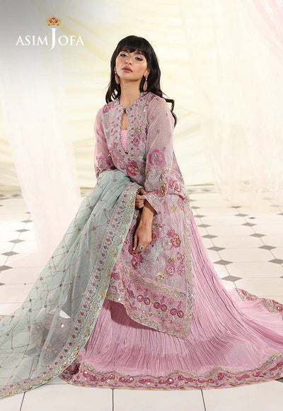 Asim Jofa | En Vogue | AJUEV-11 EMBROIDERED AYUDIA ZARI - House of Ayeza