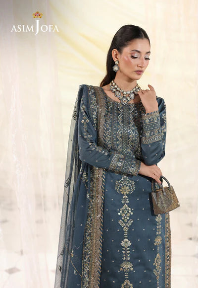 Asim Jofa | En Vogue | AJUEV-08 EMBROIDERED COTTON - House of Ayeza