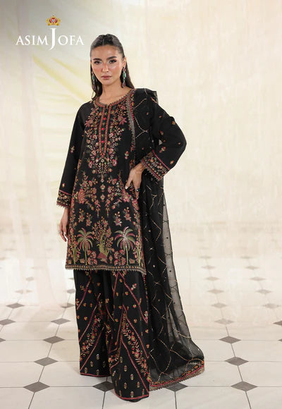 Asim Jofa | En Vogue | AJUEV-14 EMBROIDERED SILK - House of Ayeza