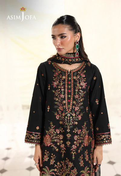 Asim Jofa | En Vogue | AJUEV-14 EMBROIDERED SILK - House of Ayeza
