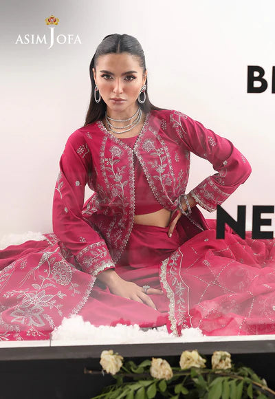 Asim Jofa | En Vogue | AJUEV-15 EMBROIDERED SILK - House of Ayeza