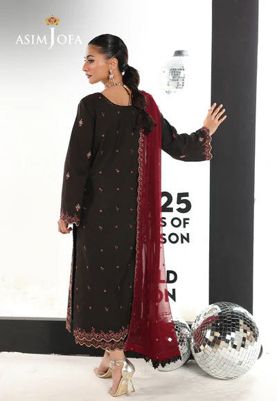 Asim Jofa | En Vogue | AJUEV-01 EMBROIDERED SILK - House of Ayeza