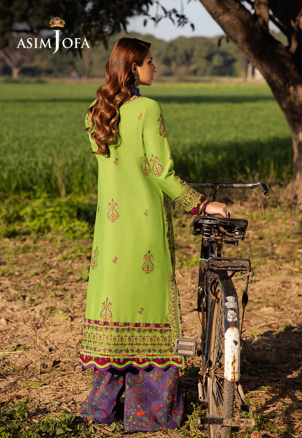 Asim Jofa | Luxury Lawn 25 | AJELL-05 EMBROIDERED LAWN 3 PCS - House of Ayeza