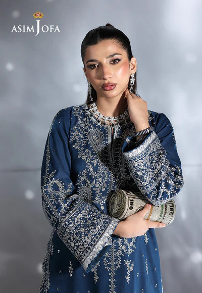 Asim Jofa | En Vogue | AJUEV-06 EMBROIDERED SILK - House of Ayeza