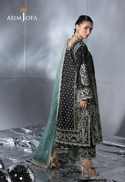 Asim Jofa | En Vogue | AJUEV-13 EMBROIDERED SILK - House of Ayeza