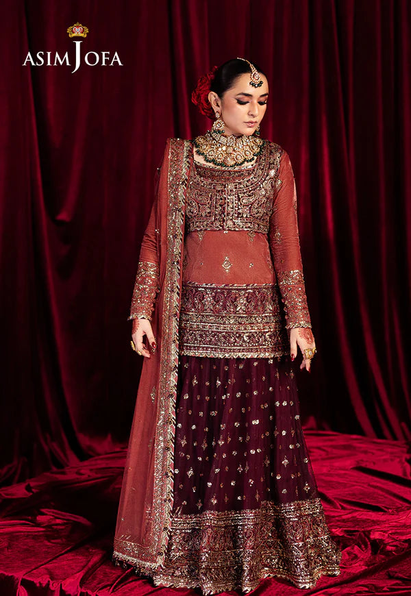 Asim Jofa | Makhmal | AJMV-04 EMBROIDERED VELVET 3 PCS - House of Ayeza