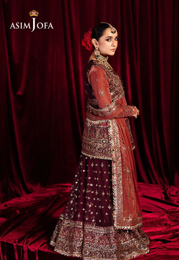 Asim Jofa | Makhmal | AJMV-04 EMBROIDERED VELVET 3 PCS - House of Ayeza