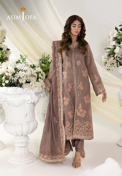 Asim Jofa | Izel | AJIZL-20 EMBROIDERED PAPER COTTON 3 PCS - House of Ayeza