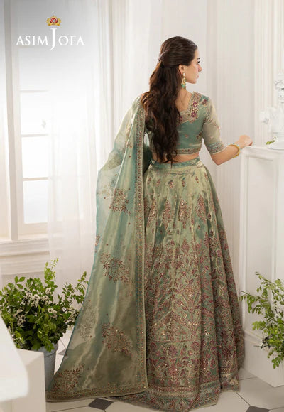 Asim Jofa | Izel | AJIZL-10 EMBROIDERED ZARI TISSUE 3 PCS - House of Ayeza
