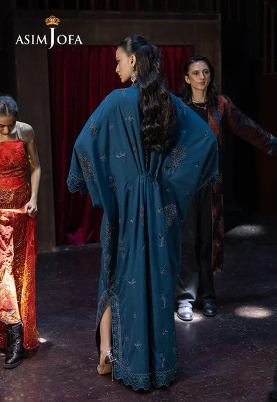 Asim Jofa | Festive Opulence | AJFO-01 EMBROIDERED BOSKI SILK 1 PC - House of Ayeza