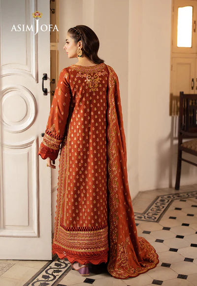 Asim Jofa | Pashmina | AJKI-07 EMBROIDERED TWILL 3 PC - House of Ayeza