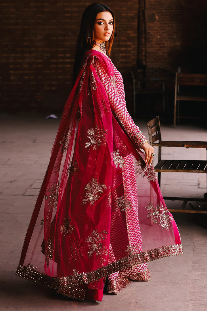 Charizma | Mi-Amor Ready to Wear | 3-PC Embroidered Chiffon Suit CMA-5-115A - House of Ayeza