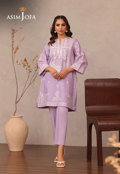 Asim Jofa | AJLPJ-02 EMBROIDERED CAMBRIC 2PC - House of Ayeza
