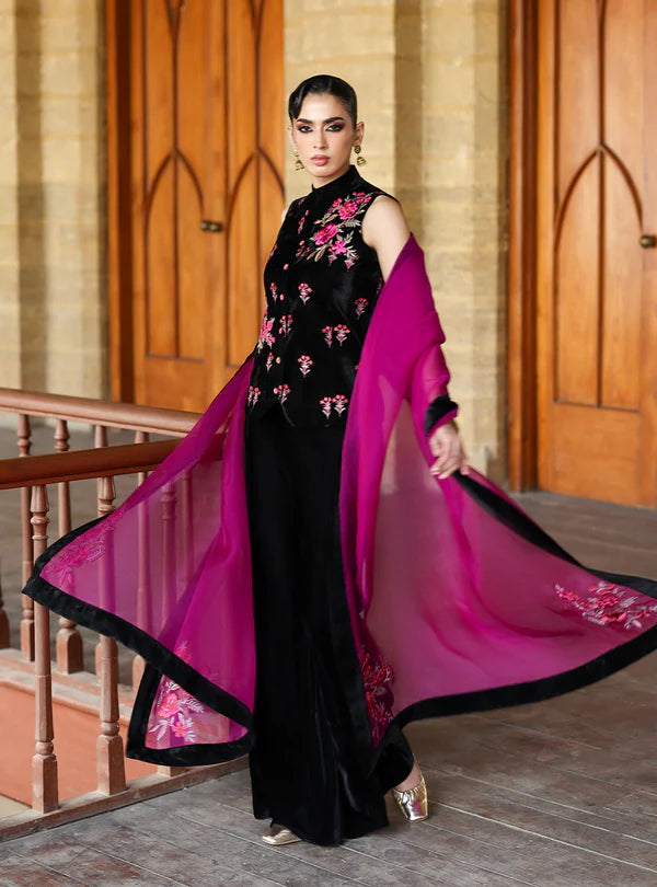 Zainab Chottani | Velura Velvet Edit 25 | Keir Vest - House of Ayeza