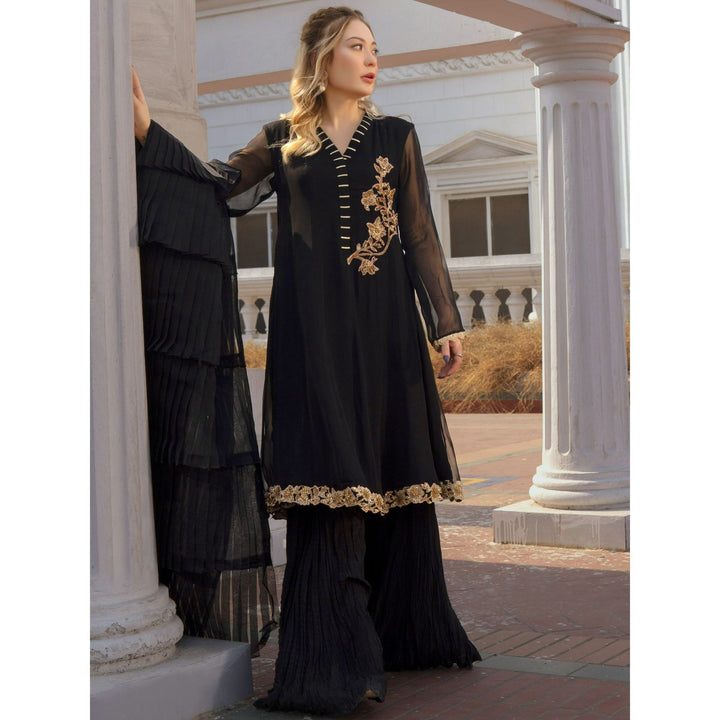 A-Meenah | Qazaq Luxury Pret FW/22 | 04 Qara - House of Faiza