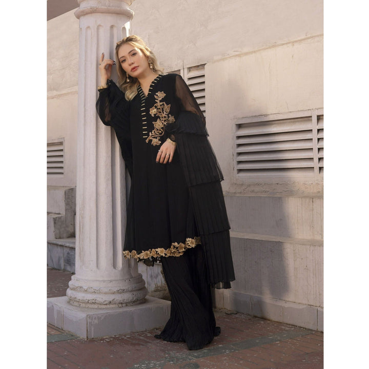 A-Meenah | Qazaq Luxury Pret FW/22 | 04 Qara - House of Faiza