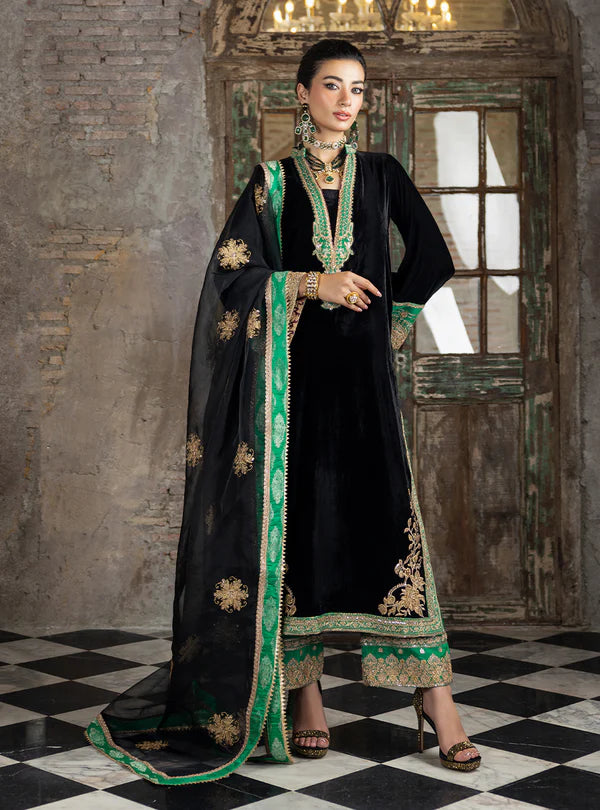 Zainab Chottani | Stitched Velvet 24 | Vanya - House of Ayeza