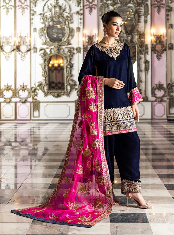 Zainab Chottani | Stitched Velvet 24 | Tara - House of Ayeza