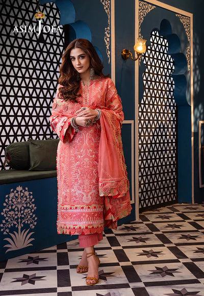 Asim Jofa | Uraan | EMBROIDERED LAWN 3 PCS | AJFI-07 - House of Ayeza