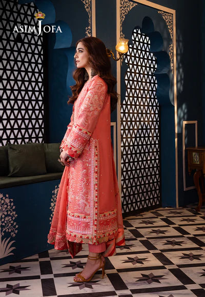 Asim Jofa | Uraan | EMBROIDERED LAWN 3 PCS | AJFI-07 - House of Ayeza