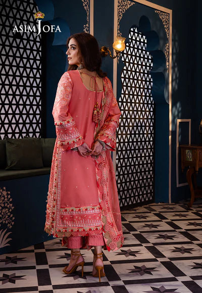 Asim Jofa | Uraan | EMBROIDERED LAWN 3 PCS | AJFI-07 - House of Ayeza