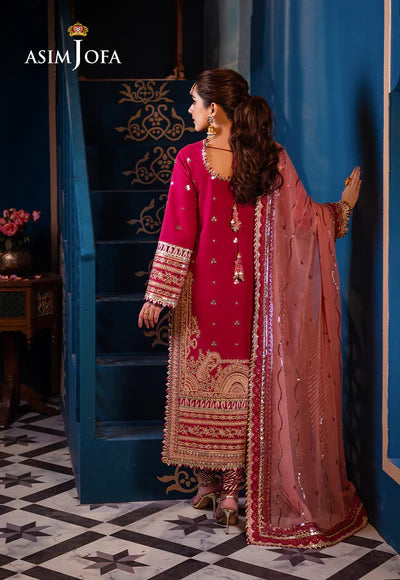 Asim Jofa | Uraan | EMBROIDERED LAWN 3 PCS | AJFI-18 - House of Ayeza