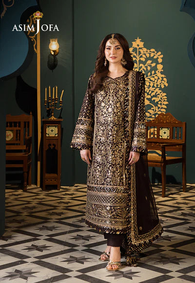 Asim Jofa | Uraan | EMBROIDERED LAWN 3 PCS | AJFI-04 - House of Ayeza