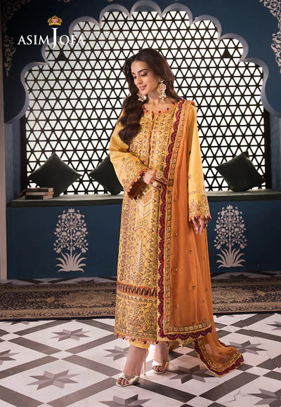 Asim Jofa | Uraan | EMBROIDERED LAWN 3 PCS | AJFI-19 - House of Ayeza