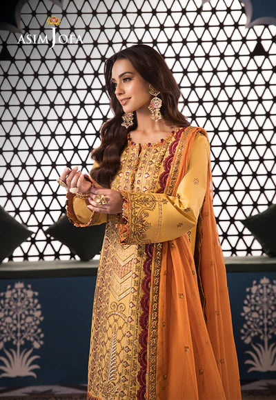 Asim Jofa | Uraan | EMBROIDERED LAWN 3 PCS | AJFI-19 - House of Ayeza