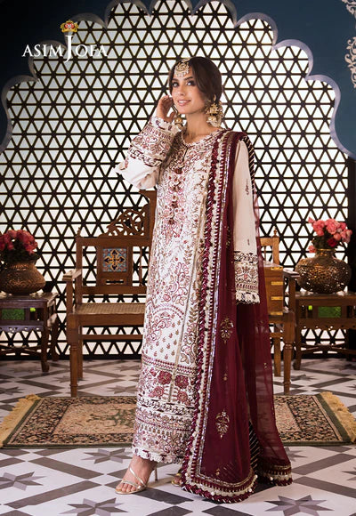 Asim Jofa | Uraan | EMBROIDERED LAWN 3 PCS | AJFI-13 - House of Ayeza