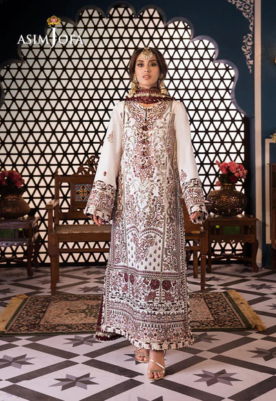 Asim Jofa | Uraan | EMBROIDERED LAWN 3 PCS | AJFI-13 - House of Ayeza