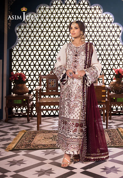 Asim Jofa | Uraan | EMBROIDERED LAWN 3 PCS | AJFI-13 - House of Ayeza