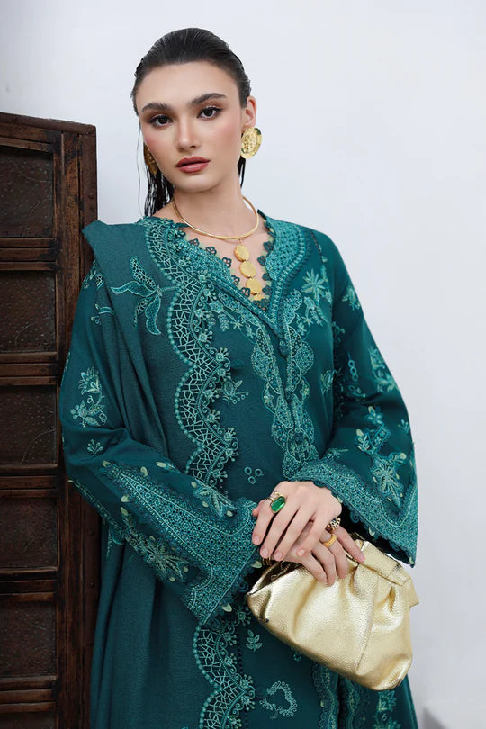 Qalamkar | Qline Linen 2025 | KL-11 MEADOW - House of Ayeza