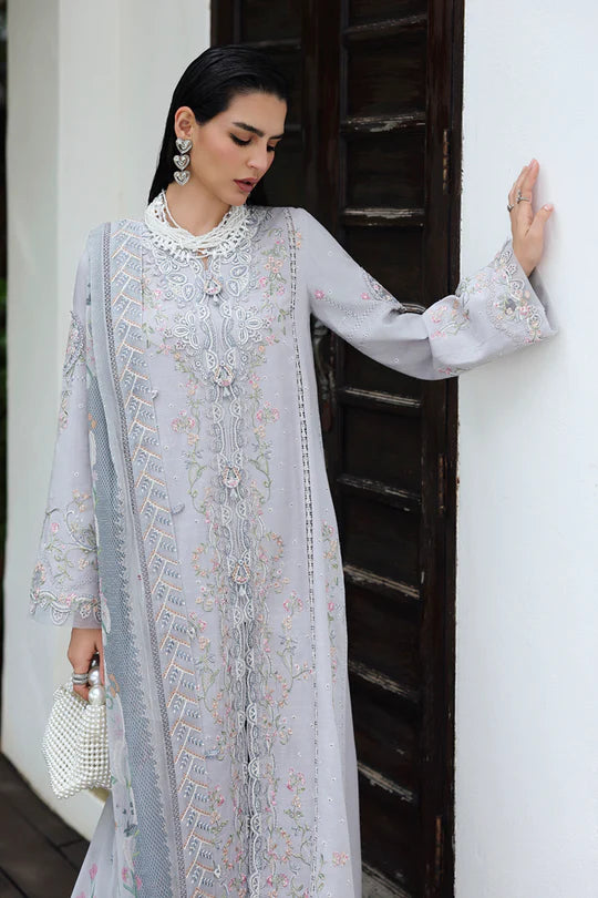 Qalamkar | Qline Linen 2025 | KL-02 HAZE - House of Ayeza