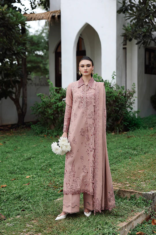 Qalamkar | Qline Linen 2025 | KL-08 VEIL - House of Ayeza