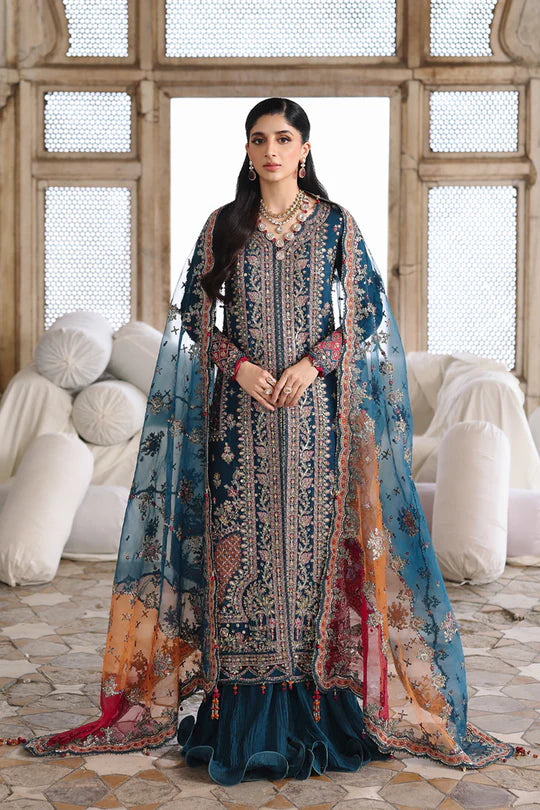 Qalamkar | Shadmaani Formals 2025 | RH-02 NEELAM - House of Ayeza