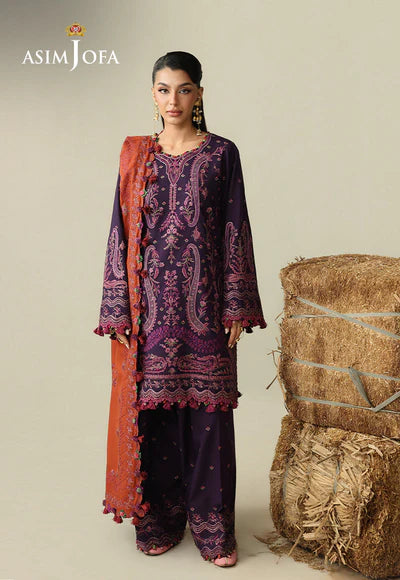 Asim Jofa | Kashmiri Collection 25 | AJULK-05 Embroidered Rod 3 Pcs
