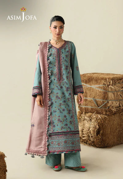 Asim Jofa | Kashmiri Collection 25 | AJULK-03 Embroidered Rod 3 Pcs
