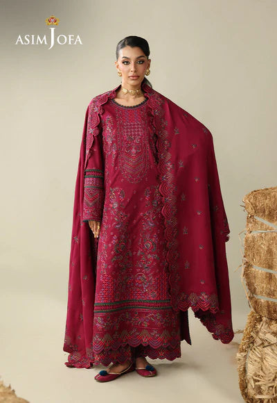 Asim Jofa | Kashmiri Collection 25 | AJULK-07 Embroidered Rod 3 Pcs