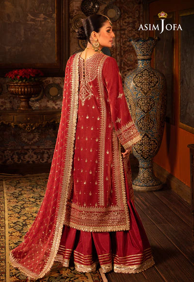 Asim Jofa | Velvet | AJMM-10 EMBROIDERED 3 PCS - House of Ayeza