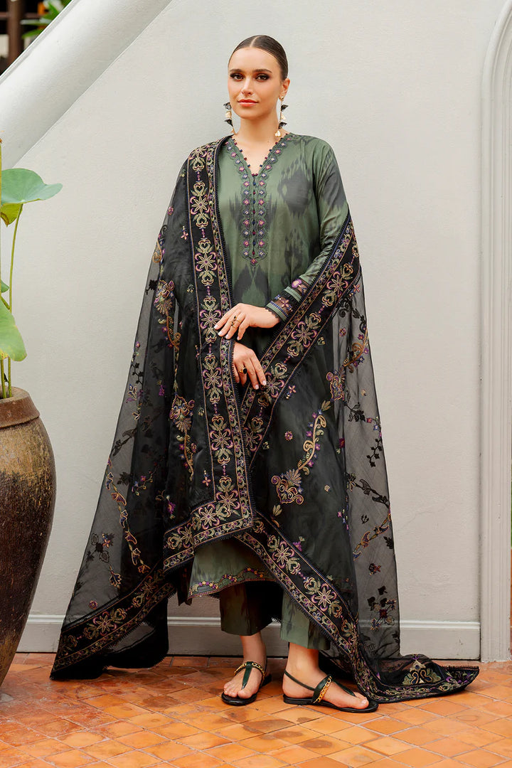 Baroque | Stitched 25 | DIGITAL PRINTED LAWN UF-4262 - House of Ayeza