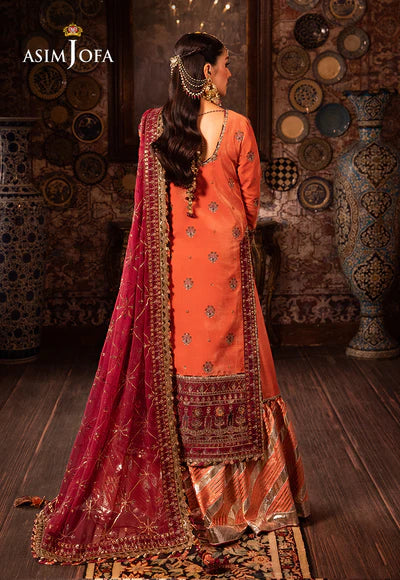 Asim Jofa | Velvet | AJMM-01 EMBROIDERED 3 PCS - House of Ayeza