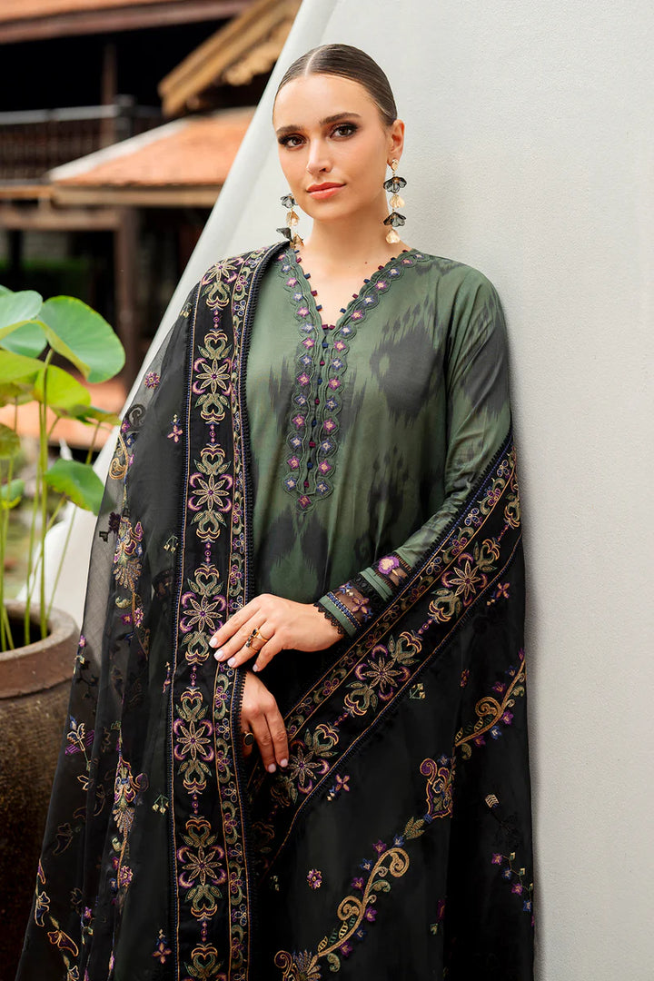 Baroque | Stitched 25 | DIGITAL PRINTED LAWN UF-4262 - House of Ayeza