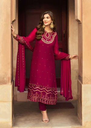 Merakish | Luxury Chiffon Stitched 3 PC Suit | Aiza - House of Ayeza