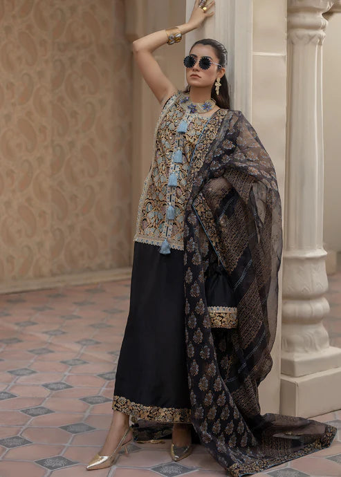 Shiza Hassan | Chap Tilak Luxury Pret | Dhalia - House of Ayeza