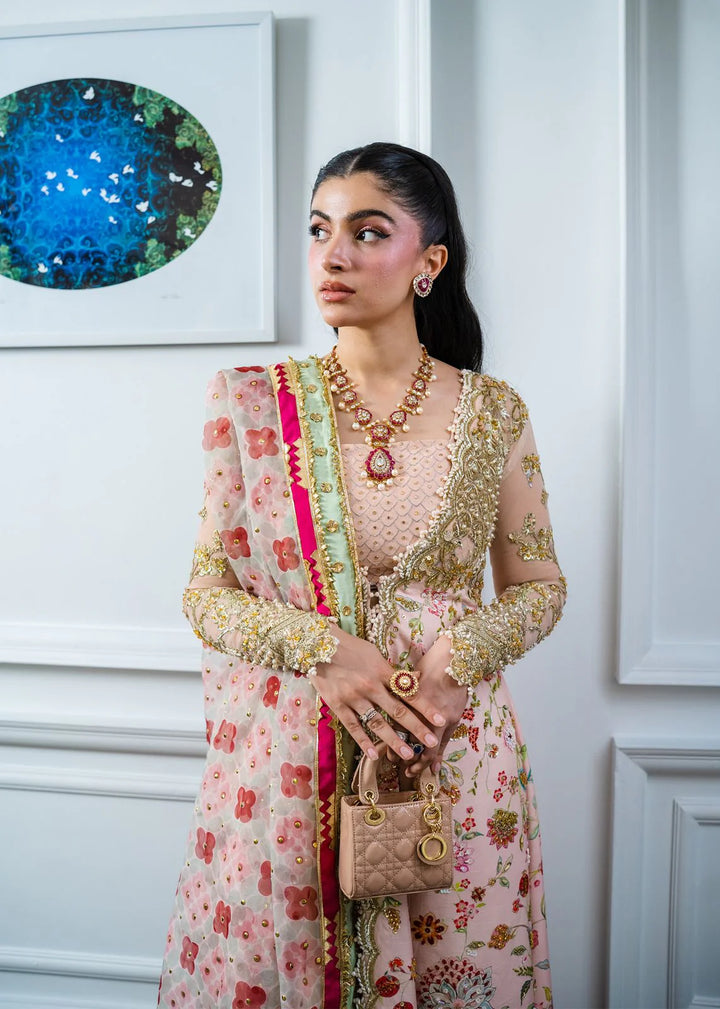 Crimson | Saira Shakira Stitched Wedding | Crystal Chinoiserie - House of Ayeza