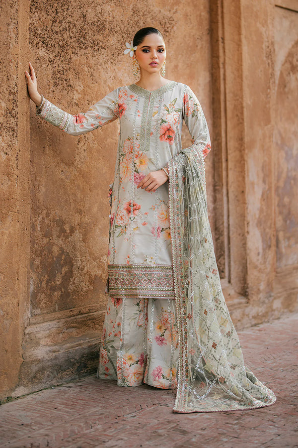 Iznik | UE-311 Embroidered Raw Silk